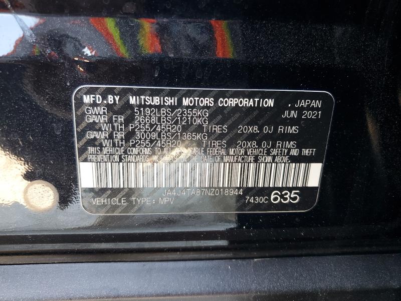 Продаж на аукціоні авто 2022 Mitsubishi Outlander, vin: JA4J4TA87NZ018944, номер лоту: 86895275