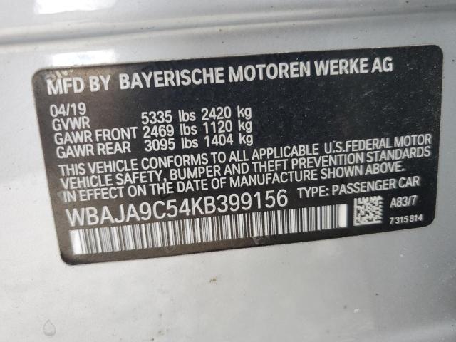 Продажа на аукционе авто 2019 Bmw 530e, vin: WBAJA9C54KB399156, номер лота: 86691315