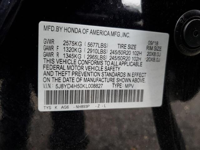 Продаж на аукціоні авто 2019 Acura Mdx, vin: 5J8YD4H50KL008827, номер лоту: 90337765
