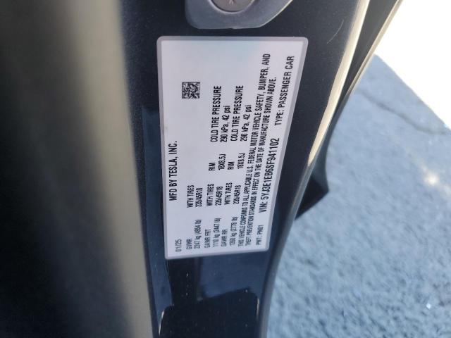 Продаж на аукціоні авто 2025 Tesla Model 3, vin: 5YJ3E1EB6SF941102, номер лоту: 90654095