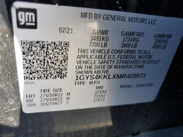 Aukcja sprzedaży 2021 Cadillac Escalade Esv Premium Luxury, vin: 1GYS4KKLXMR409571, numer aukcji: 85858975
