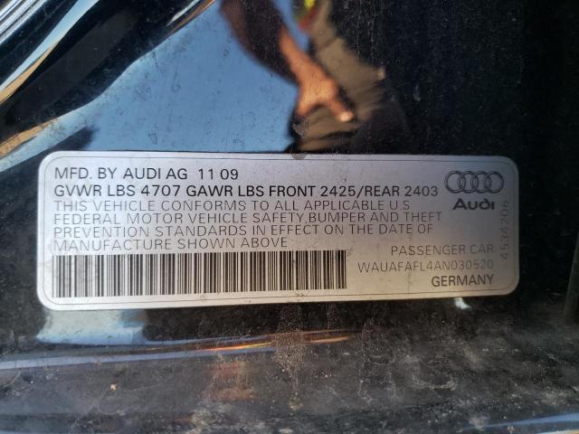 Aukcja sprzedaży 2010 Audi A4, vin: WAUAFAFL4AN030520, numer aukcji: 82500895