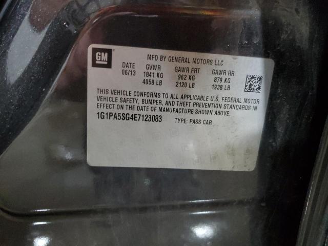 85870245 :رقم المزاد ، 1G1PA5SG4E7123083 vin ، 2014 Chevrolet Cruze Ls مزاد بيع
