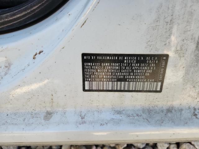 Продаж на аукціоні авто 2019 Volkswagen Jetta, vin: 3VWC57BU1KM252389, номер лоту: 87256135