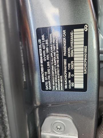 84742955 :رقم المزاد ، SJKCH5CP9HA018902 vin ، 2017 Infiniti Qx30 Base مزاد بيع