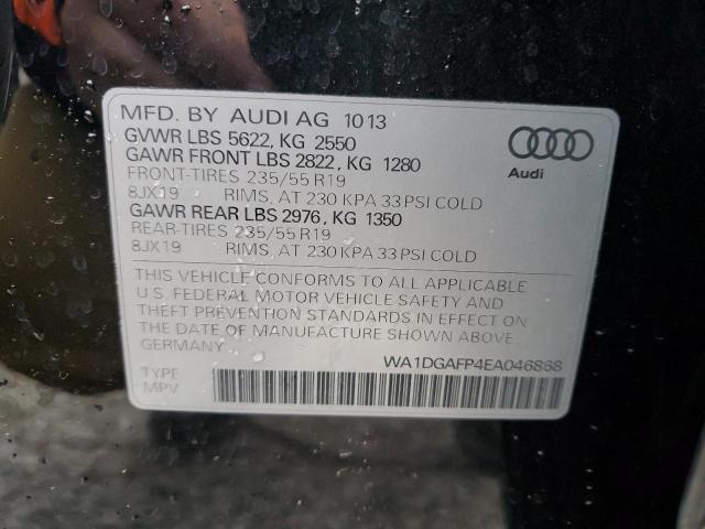 87301085 :رقم المزاد ، WA1DGAFP4EA046868 vin ، 2014 Audi Q5 مزاد بيع