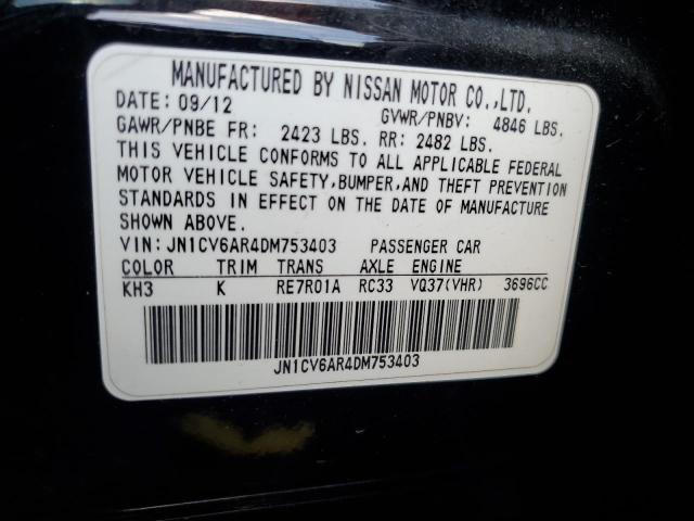 Aukcja sprzedaży 2013 Infiniti G37, vin: JN1CV6AR4DM753403, numer aukcji: 61045545