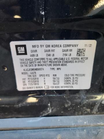 82393885 :رقم المزاد ، KL4CJESM5NB569374 vin ، 2022 Buick Encore مزاد بيع