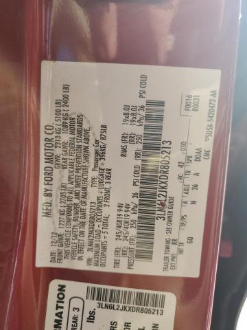 86272565 :رقم المزاد ، 3LN6L2JKXDR805213 vin ، 2013 Lincoln Townhouse Mkz مزاد بيع