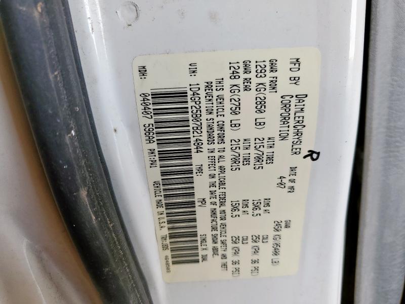 2007 Dodge Caravan მანქანა იყიდება აუქციონზე, vin: 1D4GP25B07B214844, აუქციონის ნომერი: 49013216