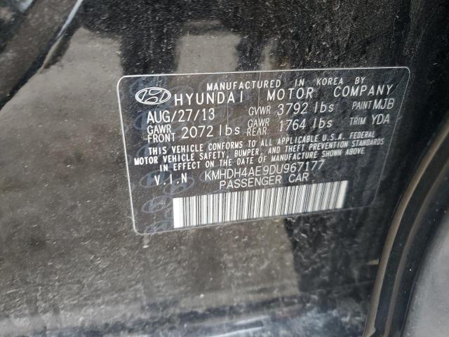 90333825 :رقم المزاد ، KMHDH4AE9DU967177 vin ، 2013 Hyundai Elantra مزاد بيع
