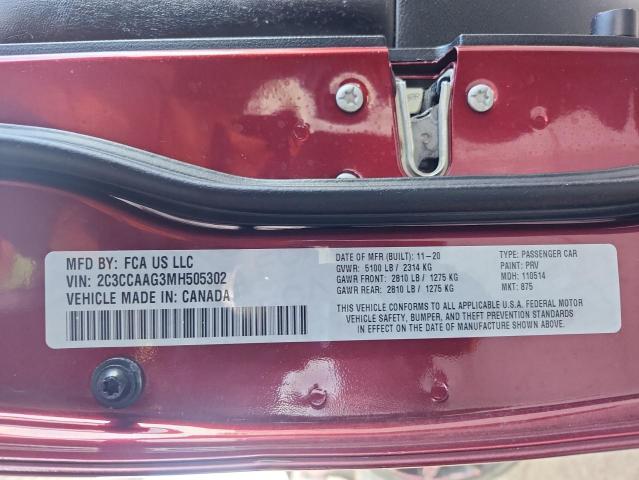 Aukcja sprzedaży 2021 Chrysler 300, vin: 2C3CCAAG3MH505302, numer aukcji: 90369255