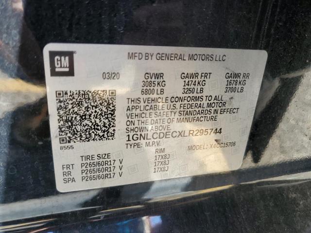 Aukcja sprzedaży 2020 Chevrolet Tahoe, vin: 1GNLCDECXLR295744, numer aukcji: 86446725
