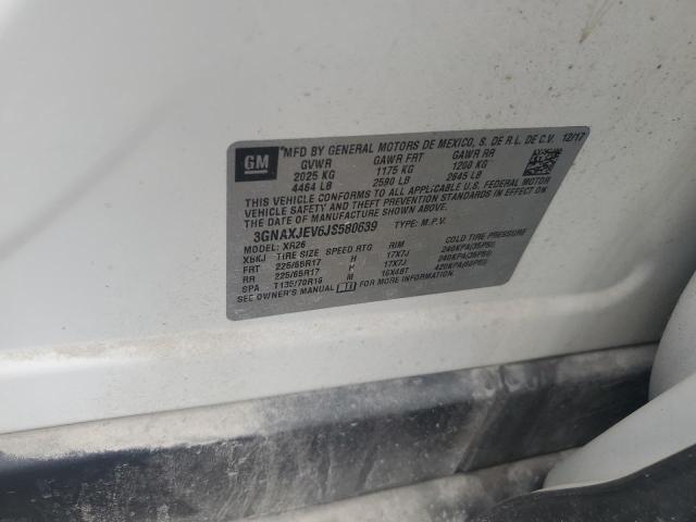 Продажа на аукционе авто 2018 Chevrolet Equinox, vin: 3GNAXJEV6JS580639, номер лота: 82443645