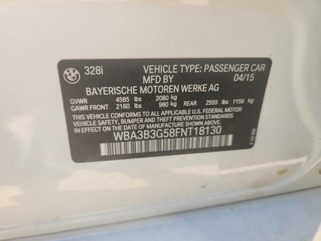 Aukcja sprzedaży 2015 Bmw 328, vin: WBA3B3G58FNT18130, numer aukcji: 90452345