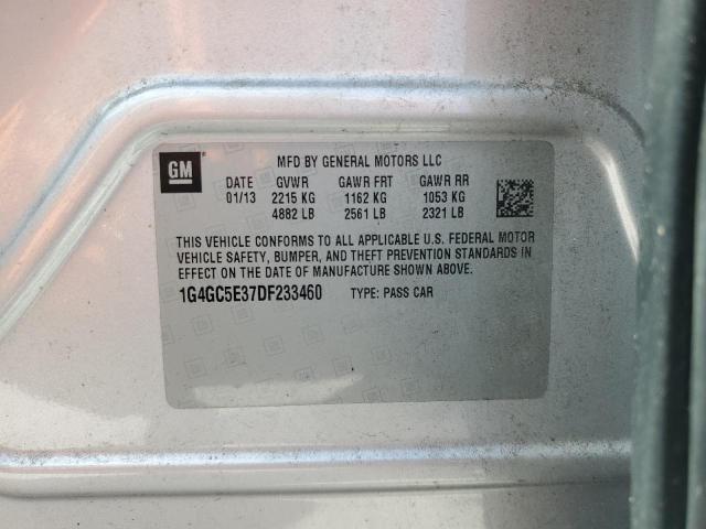 Auction sale of the 2013 Buick Lacrosse, vin: 1G4GC5E37DF233460, lot number: 82702785