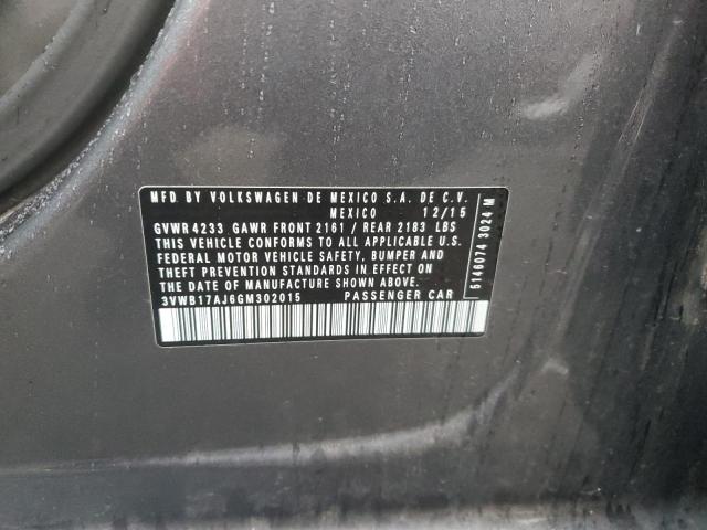 Aukcja sprzedaży 2016 Volkswagen Jetta, vin: 3VWB17AJ6GM302015, numer aukcji: 85949635