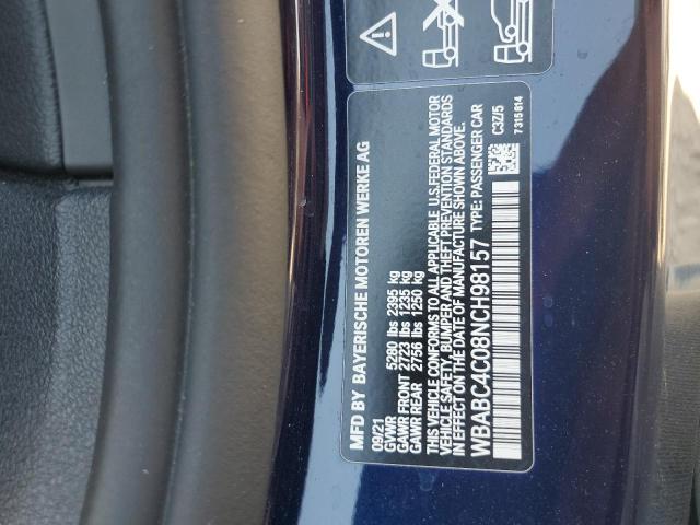 82422595 :رقم المزاد ، WBABC4C08NCH98157 vin ، 2022 Bmw Motorrad M850xi مزاد بيع