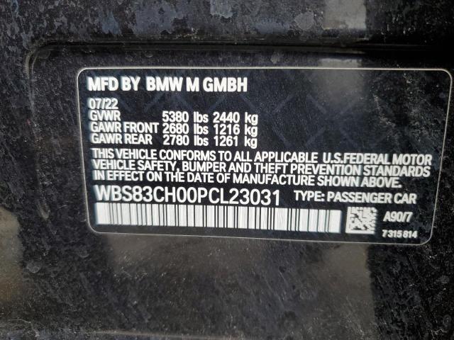 85817685 :رقم المزاد ، WBS83CH00PCL23031 vin ، 2023 Bmw M5 مزاد بيع