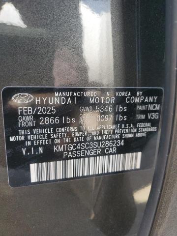 90010295 :رقم المزاد ، KMTGC4SC3SU286234 vin ، 2025 Genesis G80 مزاد بيع