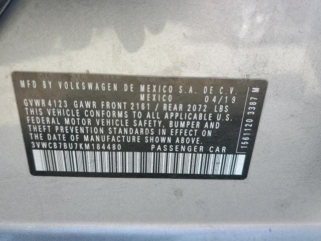 Aukcja sprzedaży 2019 Volkswagen Jetta S, vin: 3VWCB7BU7KM184480, numer aukcji: 86880155