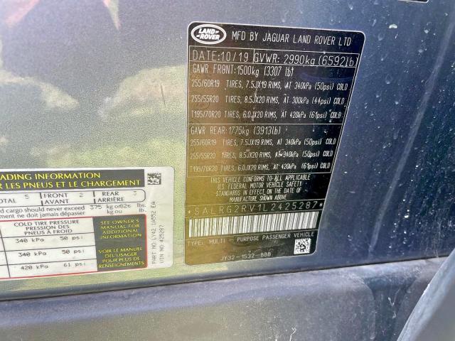 Продажа на аукционе авто 2020 Land Rover Discovery Se, vin: SALRG2RV1L2425287, номер лота: 85319725