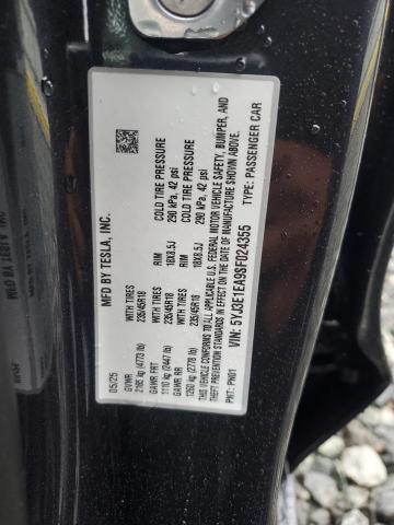 Продажа на аукционе авто 2025 Tesla Model 3, vin: 5YJ3E1EA9SF024355, номер лота: 85817525
