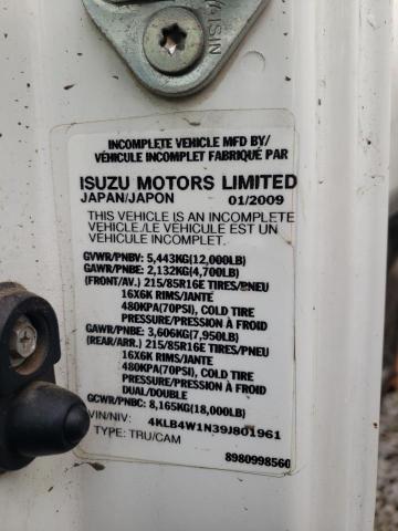 Продаж на аукціоні авто 2009 Isuzu Npr, vin: 4KLB4W1N39J801961, номер лоту: 86231835