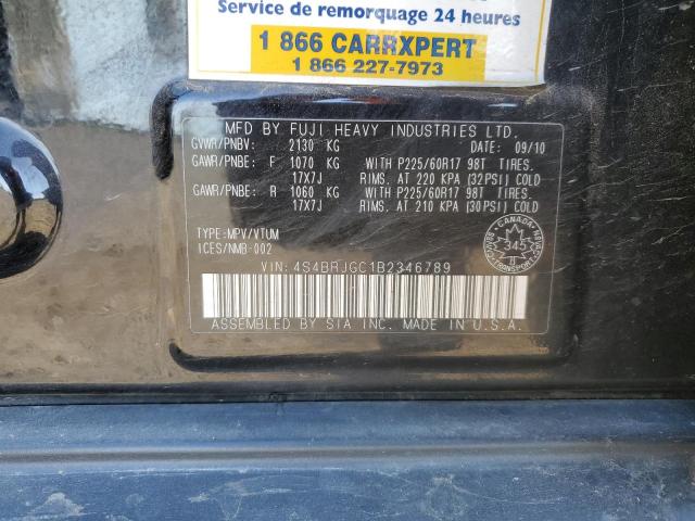 Продаж на аукціоні авто 2011 Subaru Outback, vin: 4S4BRJGC1B2346789, номер лоту: 80217475