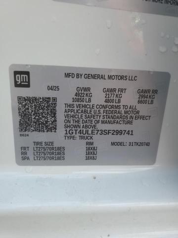 Продажа на аукционе авто 2025 Gmc Sierra, vin: 1GT4ULE73SF299741, номер лота: 84248455