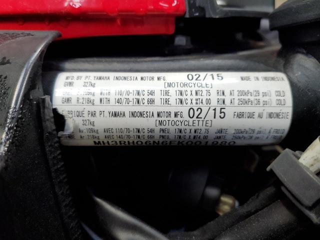 Aukcja sprzedaży 2015 Yama Yzfr3, vin: MH3RH06N6FK001980, numer aukcji: 87120435