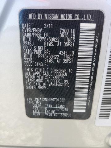 Продаж на аукціоні авто 2011 Infiniti Qx56, vin: JN8AZ2ND4B9701337, номер лоту: 82387625