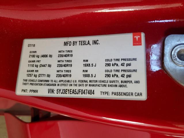 Aukcja sprzedaży 2018 Tesla Model 3, vin: 5YJ3E1EA5JF047484, numer aukcji: 82668915