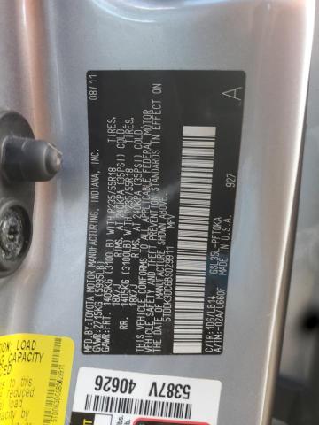 2011 Toyota Sienna Xle მანქანა იყიდება აუქციონზე, vin: 5TDDK3DC6BS029911, აუქციონის ნომერი: 85330425