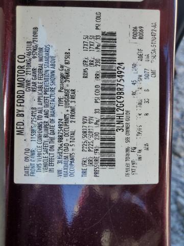 Aukcja sprzedaży 2011 Lincoln Mkz, vin: 3LNHL2GC9BR754924, numer aukcji: 87405945