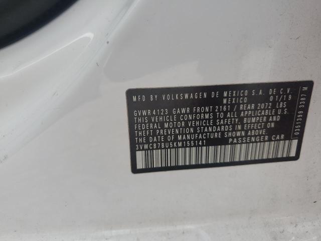 Продажа на аукционе авто 2019 Volkswagen Jetta, vin: 3VWCB7BU5KM155141, номер лота: 89877385