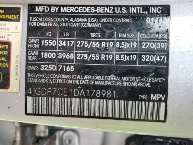 Продажа на аукционе авто 2013 Mercedes-benz Gl 450 4ma, vin: 4JGDF7CE1DA178981, номер лота: 87405475