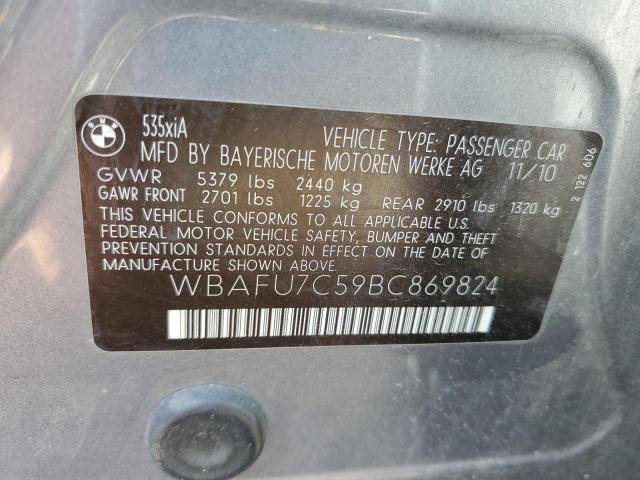 84404765 :رقم المزاد ، WBAFU7C59BC869824 vin ، 2011 Bmw 535 Xi مزاد بيع