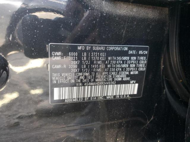 84928245 :رقم المزاد ، 4S4WMAHDXR3440262 vin ، 2024 Subaru Ascent مزاد بيع