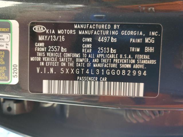 Aukcja sprzedaży 2016 Kia Optima Lx, vin: 5XXGT4L31GG082994, numer aukcji: 86123845