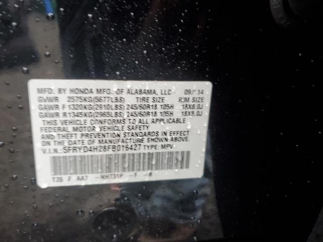 2015 Acura Mdx მანქანა იყიდება აუქციონზე, vin: 5FRYD4H28FB016427, აუქციონის ნომერი: 90307125