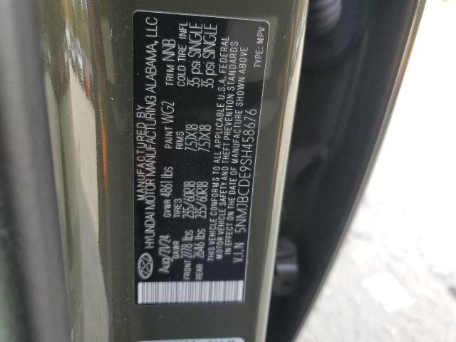 90407135 :رقم المزاد ، 5NMJBCDE9SH458676 vin ، 2025 Hyundai Tucson مزاد بيع