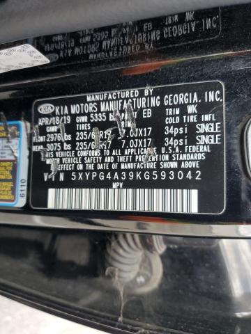 Aukcja sprzedaży 2019 Kia Sorento, vin: 5XYPG4A39KG593042, numer aukcji: 86433555