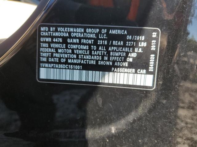 Aukcja sprzedaży 2013 Volkswagen Passat, vin: 1VWAP7A35DC151001, numer aukcji: 85273535