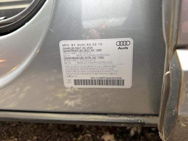 Aukcja sprzedaży 2010 Audi Q5 Premium, vin: WA1LKBFP2AA082648, numer aukcji: 91046085