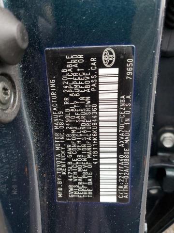 2019 Toyota Camry L მანქანა იყიდება აუქციონზე, vin: 4T1B11HK6KU844360, აუქციონის ნომერი: 82501045