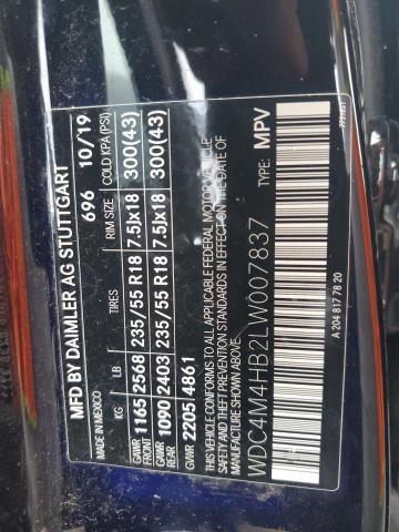 Продажа на аукционе авто 2020 Mercedes-benz Glb, vin: WDC4M4HB2LW007837, номер лота: 87236535