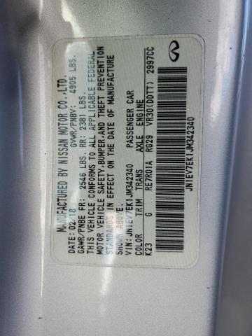 Aukcja sprzedaży 2018 Infiniti Q60, vin: JN1EV7EK1JM342340, numer aukcji: 86788355