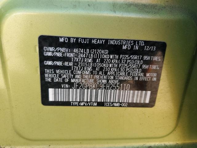 Aukcja sprzedaży 2014 Subaru Xv Crosstr, vin: JF2GPBKC9EH255110, numer aukcji: 84831525