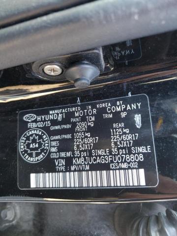 2015 Hyundai Tucson მანქანა იყიდება აუქციონზე, vin: KM8JUCAG3FU078808, აუქციონის ნომერი: 84170395